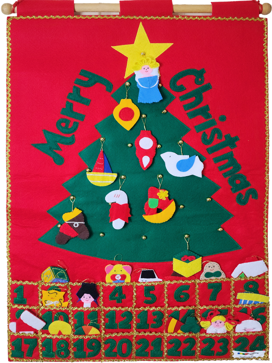 Christmas Tree/Advent Calender Fabric Wall Chart