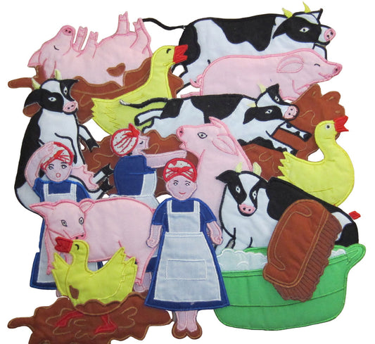 Mrs Wishy Washy - Felt Board Story - Cleanliness