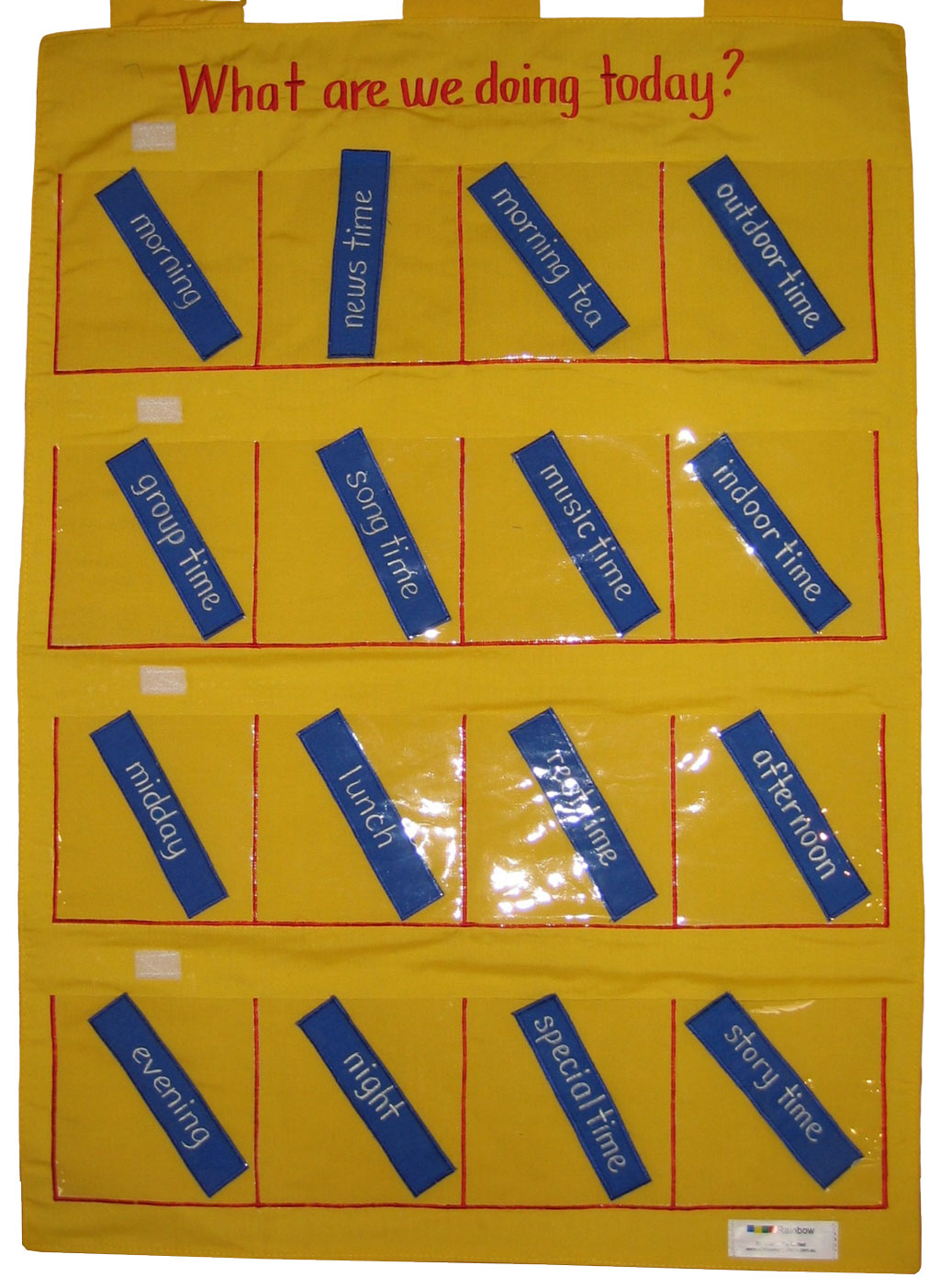 What Are We Doing Today? - Visual display of days activities.