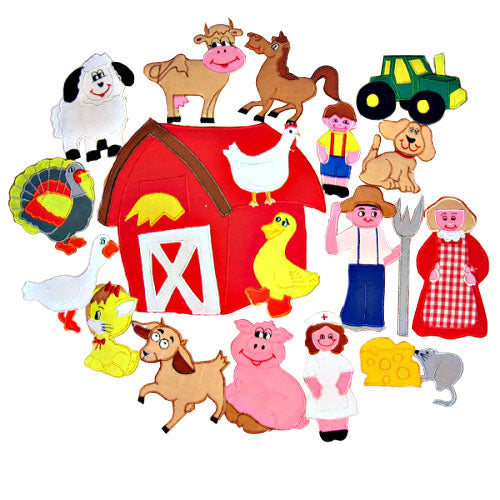 Old McDonalds Farm & Farmer in the Dell - Felt Board Stories