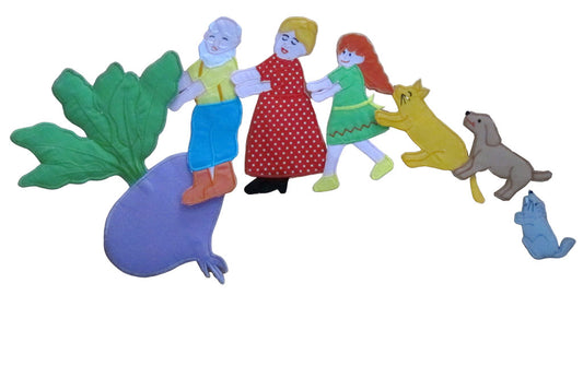 The Great Big Enormous Turnip - Felt Board Story - Group participation, achievement, success.