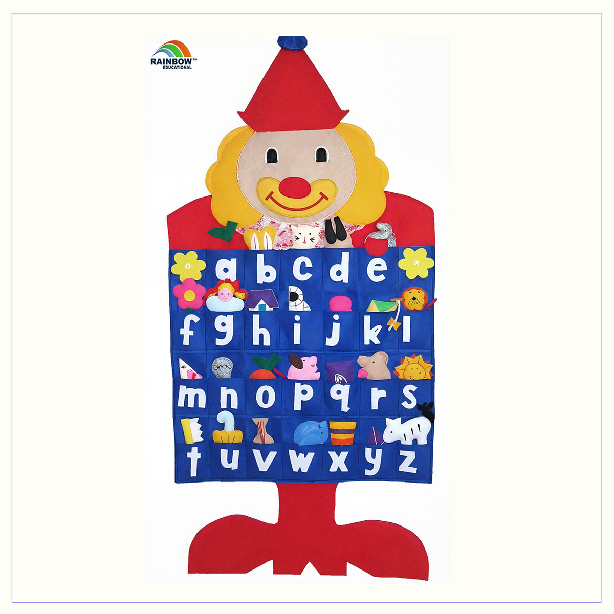 Alphabet Clown - Fabric Wall Chart - Phonics