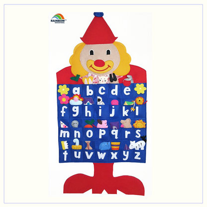 Alphabet Clown - Fabric Wall Chart - Phonics
