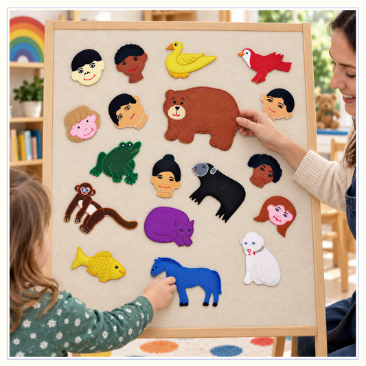 Brown Bear Brown Bear - Felt Board Story - Rhyming Story
