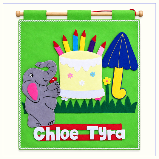ABC Spelling/Birthday - Fabric Wall Chart