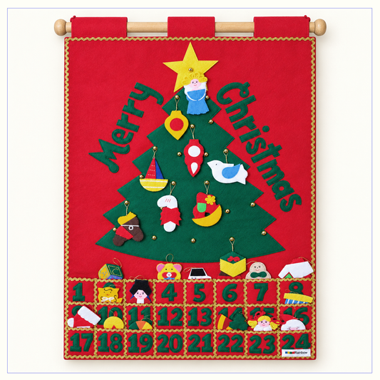 Christmas Tree/Advent Calender Fabric Wall Chart