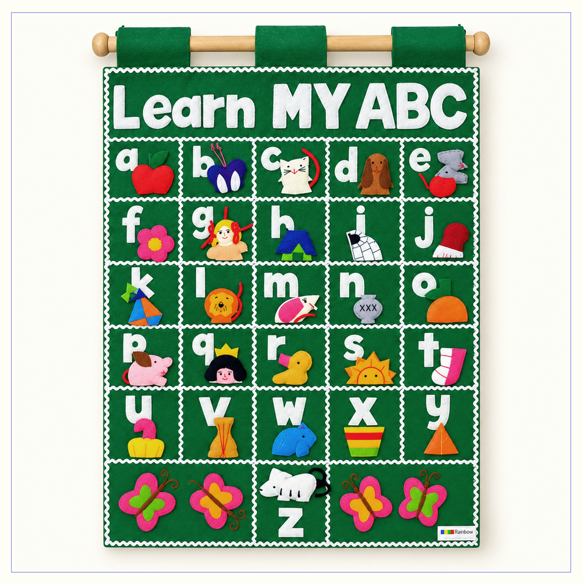 Learn MY ABC - Fabric Wall Chart - Phonics Learning Alphabet