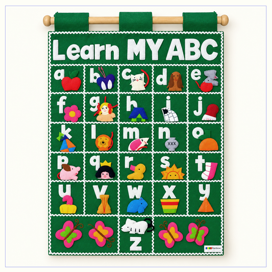 Learn MY ABC - Fabric Wall Chart - Phonics Learning Alphabet