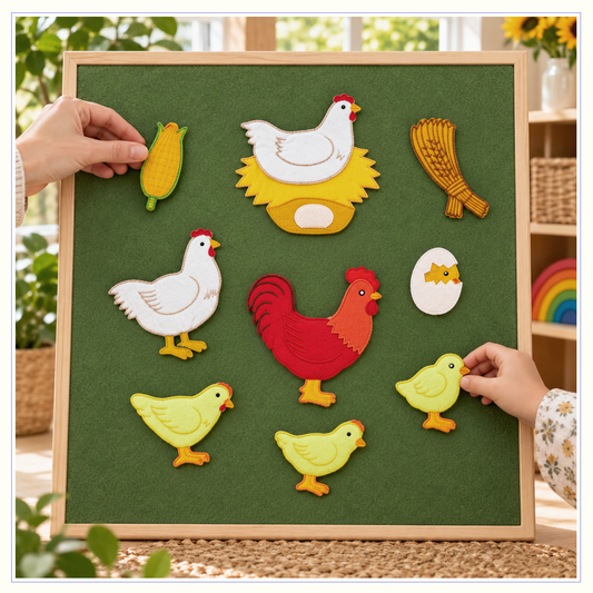 Life Cycle of a Chicken - Felt Board Story