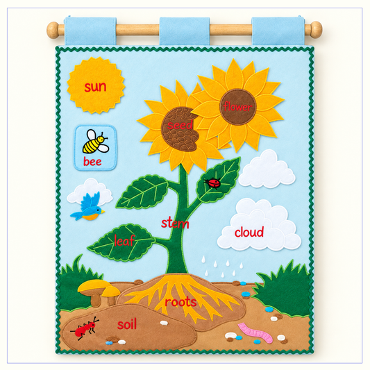 Life Cycle of a Sunflower - Fabric Wall Chart