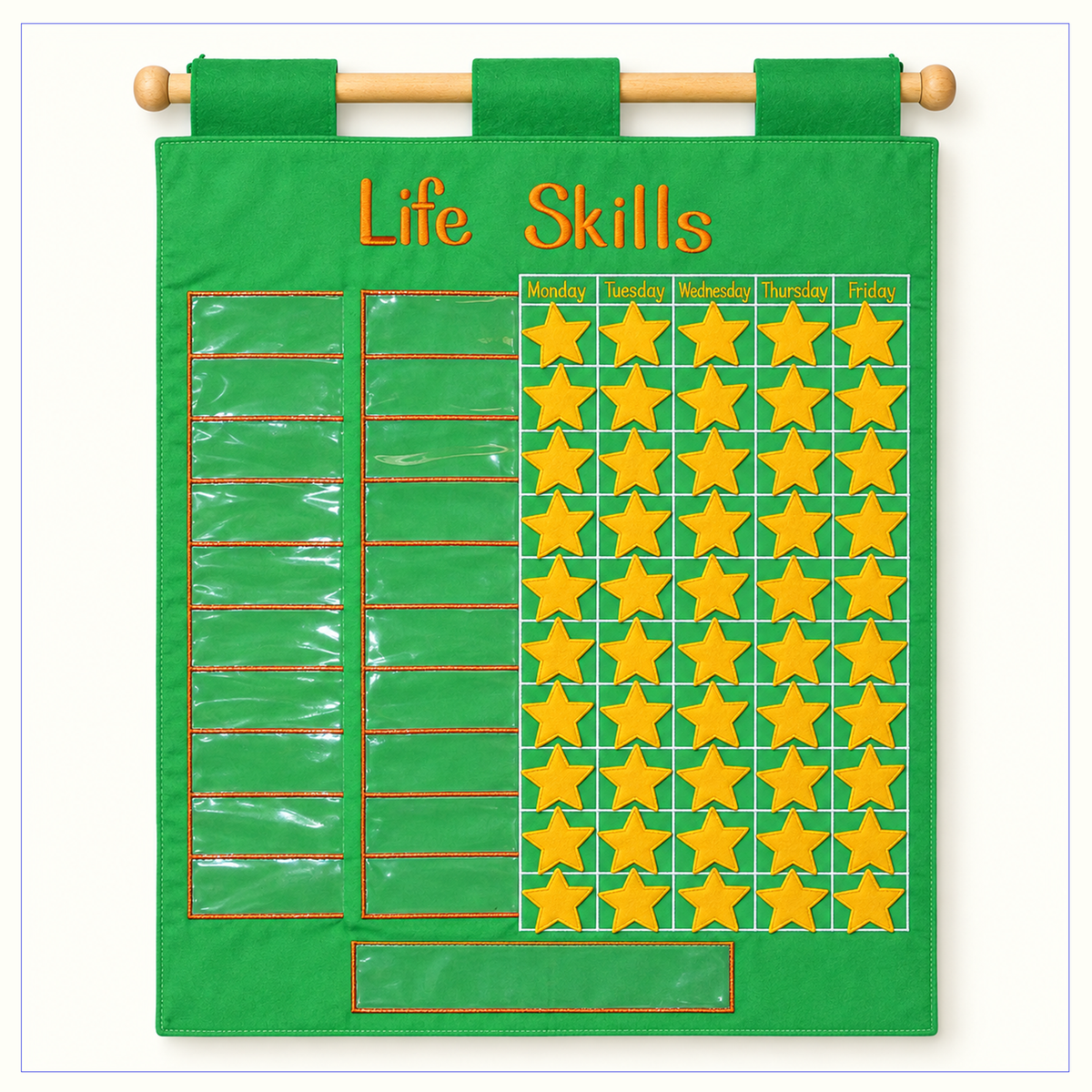 Life Skills - Fabric Wall Chart - Record of Achievement.