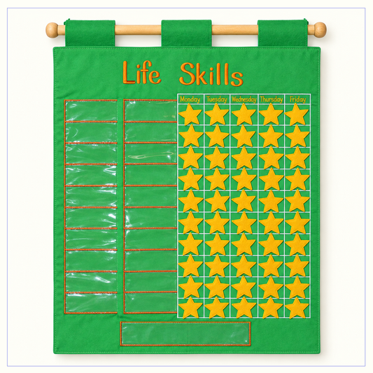 Life Skills - Fabric Wall Chart - Record of Achievement.