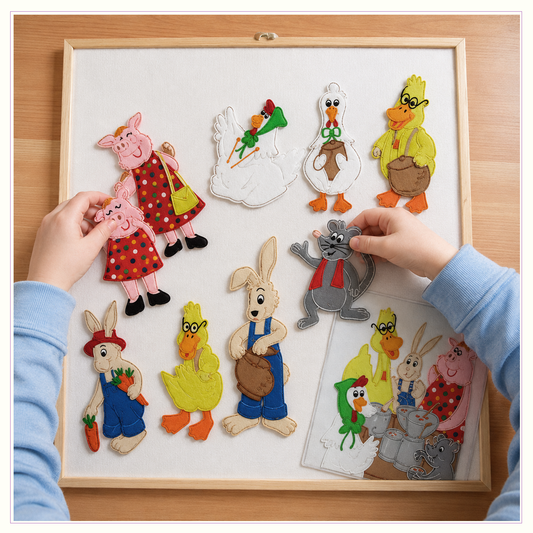 Mr Bunny's Carrot Soup - Felt Board Story - Sharing
