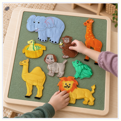 Animals at the Zoo - Felt Board Story