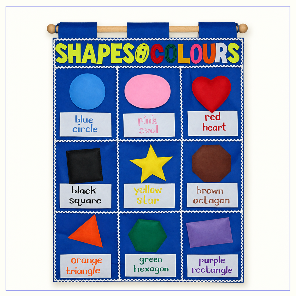 Shapes & Colours - Fabric Wall Chart