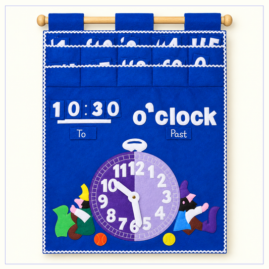 Tell the Time - Fabric Wall Chart