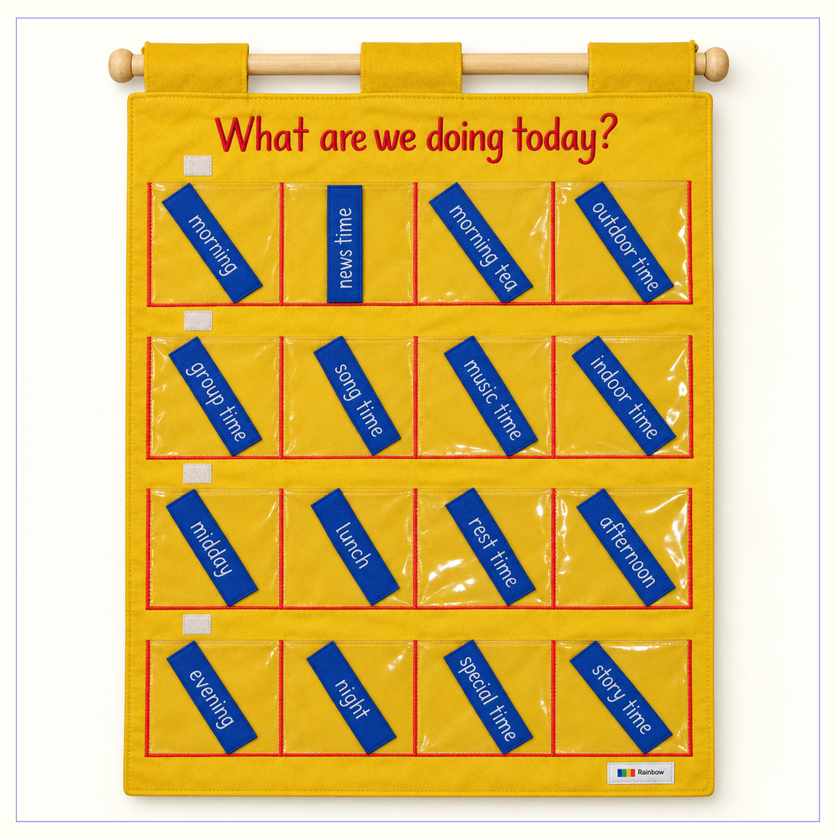 What Are We Doing Today? -  Fabric Wall Chart