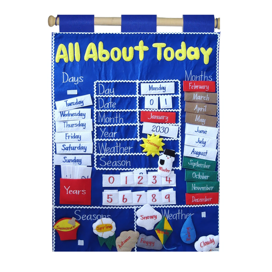 All About Today - Fabric Wall Chart - Calender