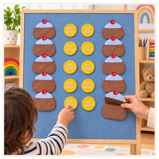 Ten Currant Buns - Felt Board Story - Counting