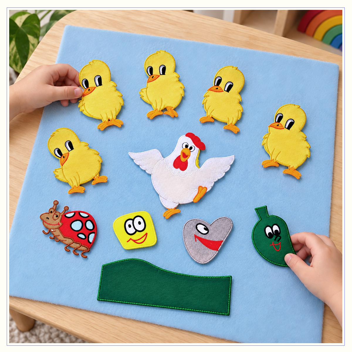 Five Little Chickens - Felt Board Story