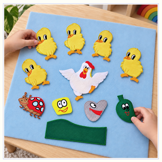 Five Little Chickens - Felt Board Story