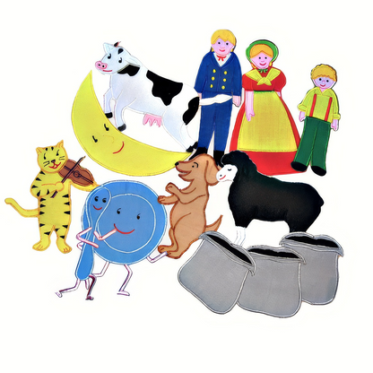 Hey Diddle Diddle ALSO Baa Baa Black Sheep - Felt Board Stories