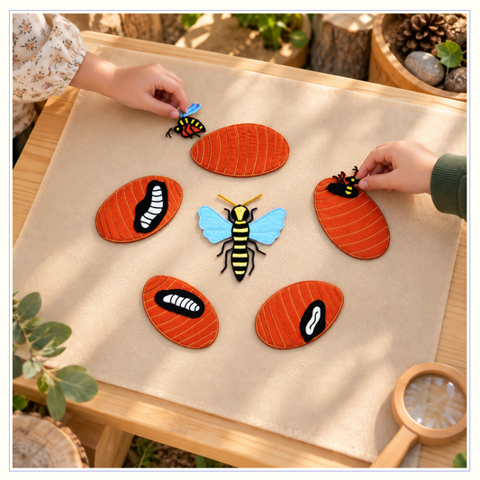 Life Cycle of a Wasp - Felt Board Story - Warning and Safety Concerns.