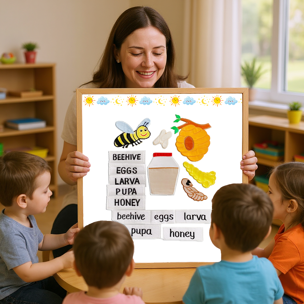 Life Cycle of a Bee - Felt Board Story