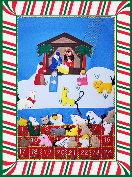 Nativity Scene Fabric Wall Chart