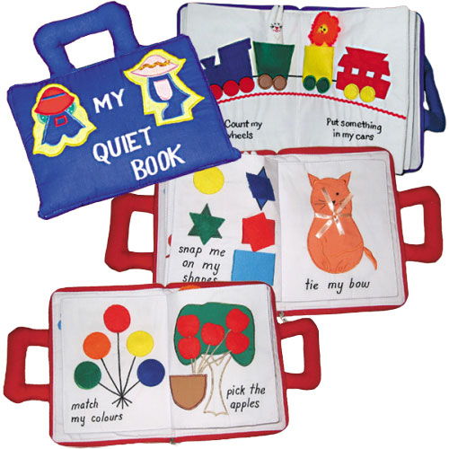 My Quiet Book - Material Book for Toddlers - Sight, Feel, Recognition