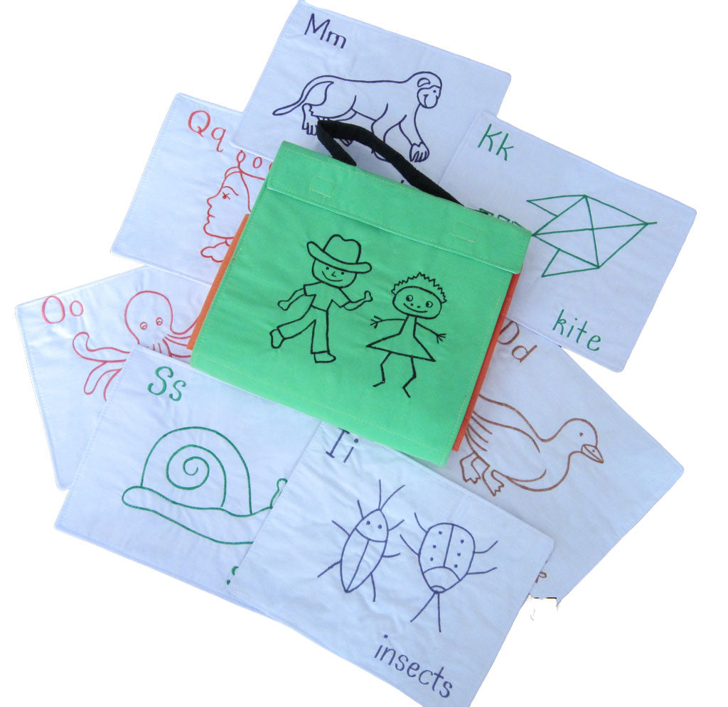 Flash Cards - Material Book - Robust, Washable, Fun Recognition.