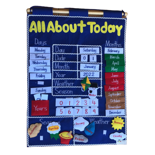 All About Today - Fabric Wall Chart - Timeless and Robust