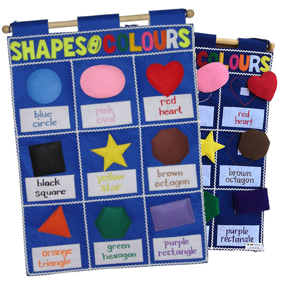 Shapes & Colours [new] - Fabric Wall Chart - Recognition Tactile